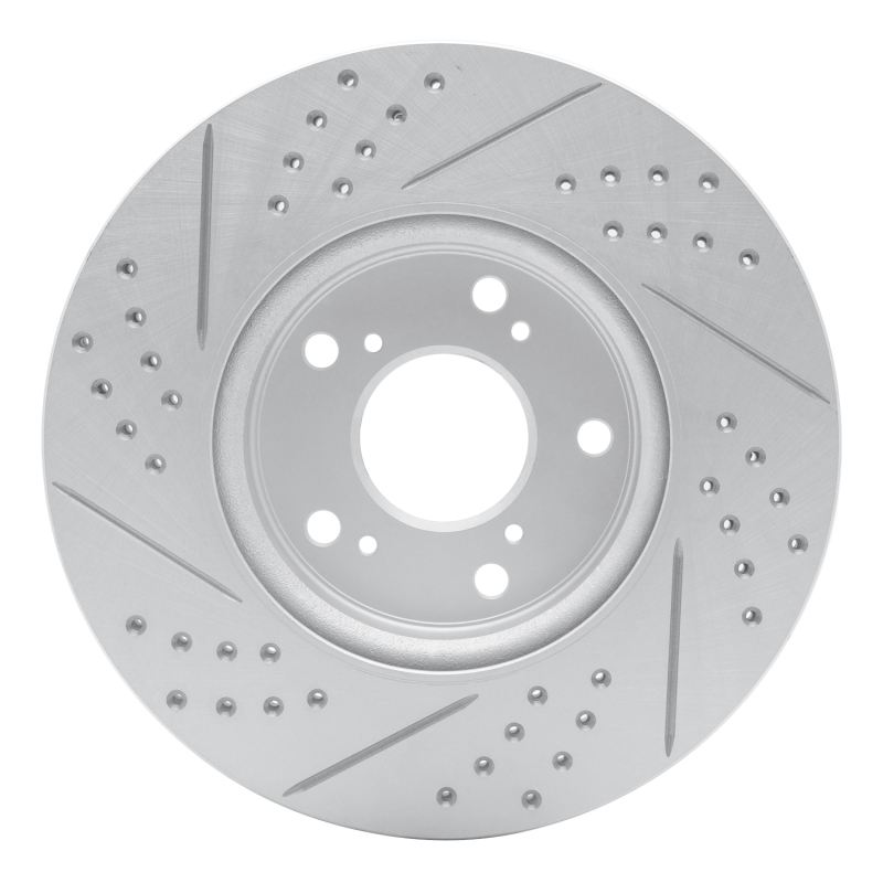 Honda HR-V Brake Rotor (1) - Front Right - DFC - Drilled & Slotted Geoperformance - `13-`26