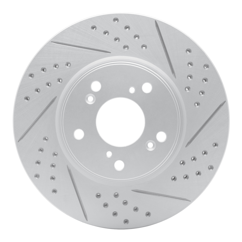 Honda HR-V Brake Rotor (1) - Front Right - DFC - Drilled & Slotted Geoperformance - `13-`26