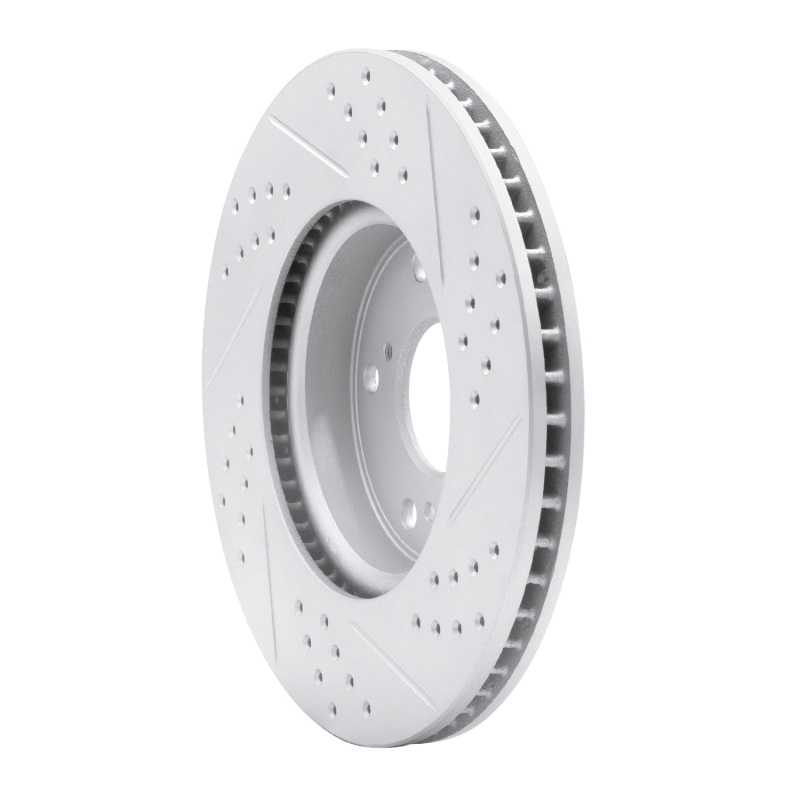 Honda Accord Sedan Brake Rotor (1) - Front Left - DFC - Drilled & Slotted Geoperformance - `13-`22