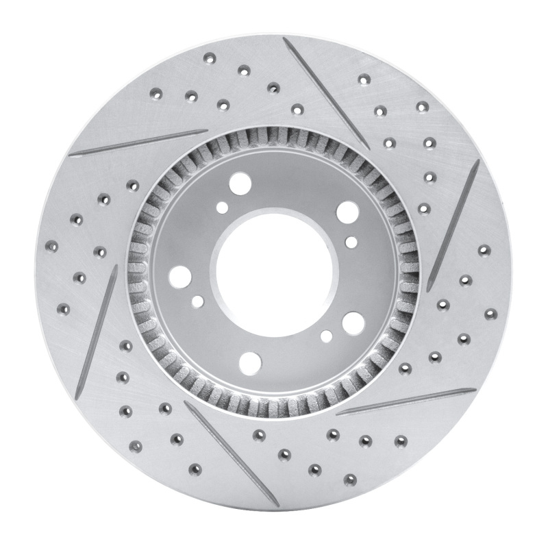 Acura Legend Brake Rotor (1) - Front Left - DFC - Drilled & Slotted Geoperformance - `91-`01