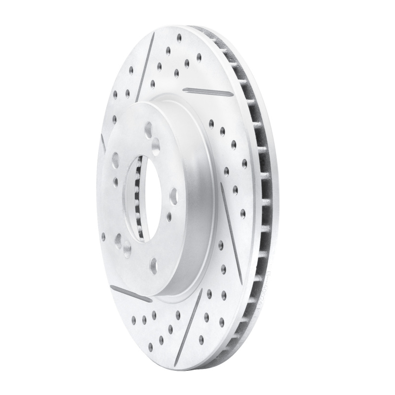 Acura Legend Brake Rotor (1) - Front Left - DFC - Drilled & Slotted Geoperformance - `91-`01