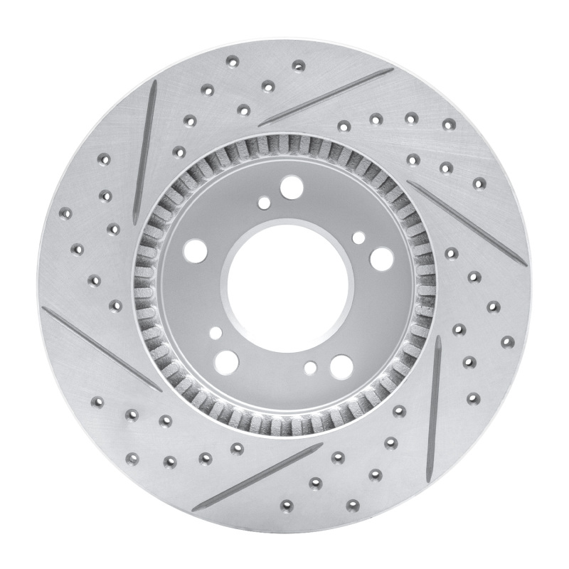 Acura RL Brake Rotor (1) - Front Right - DFC - Drilled & Slotted Geoperformance Rotor - `91-`01