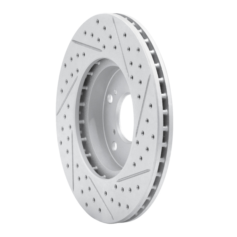 Acura Csx Brake Rotor (1) - Front Left - DFC - Drilled & Slotted Geoperformance - `98-`22