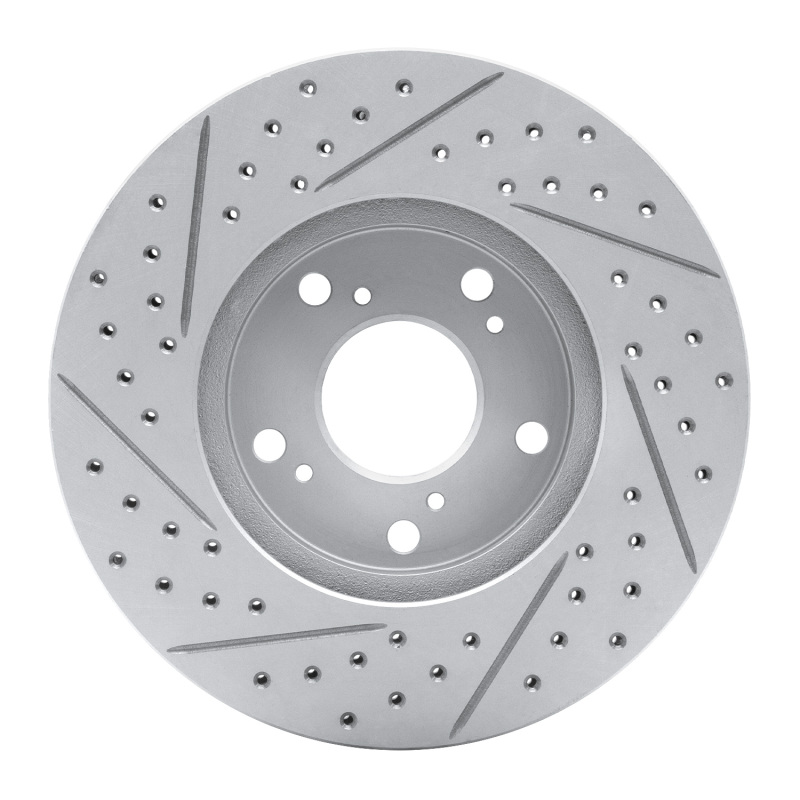 Acura CSX Brake Rotor (1) - Front Right - DFC - Geoperformance Drilled & Slotted - `98-`22