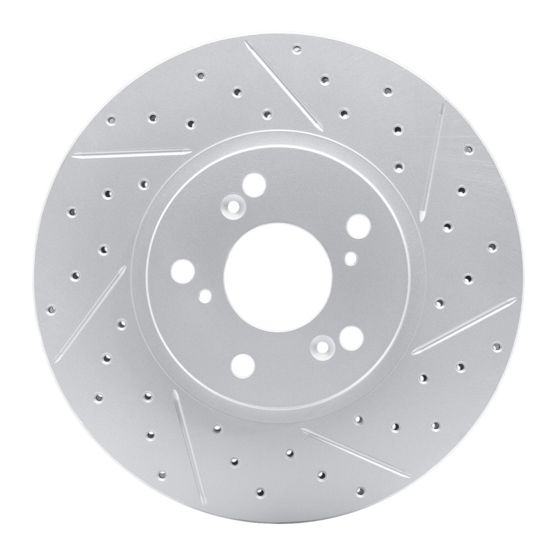 Acura TSX Brake Rotor (1) - Front Right - DFC - Drilled & Slotted Geoperformance - `99-`14