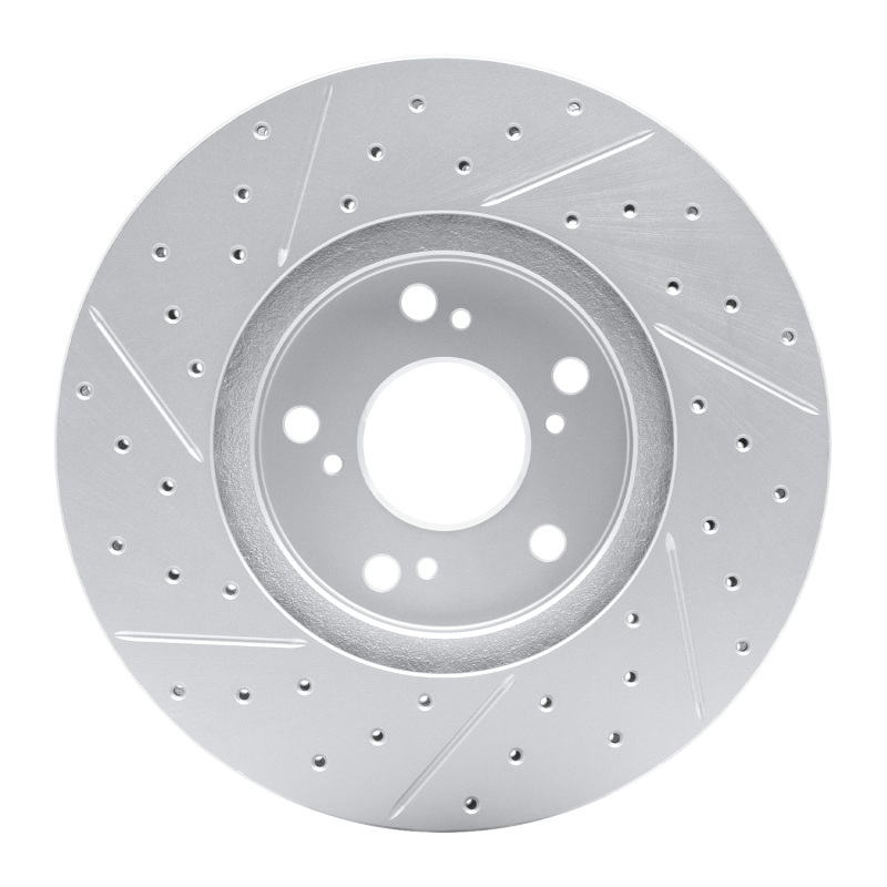 Acura TSX Brake Rotor (1) - Front Right - DFC - Drilled & Slotted Geoperformance - `99-`14