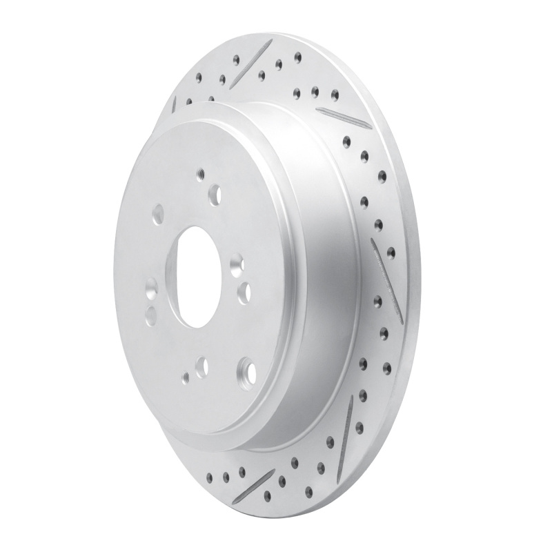 Acura MDX Brake Rotor (1) - Rear Left - DFC - Drilled & Slotted Geoperformance - `01-`08