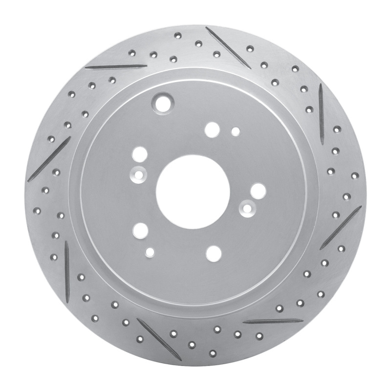 Acura MDX Brake Rotor (1) - Rear Right - DFC - Geoperformance Drilled & Slotted - `01-`08