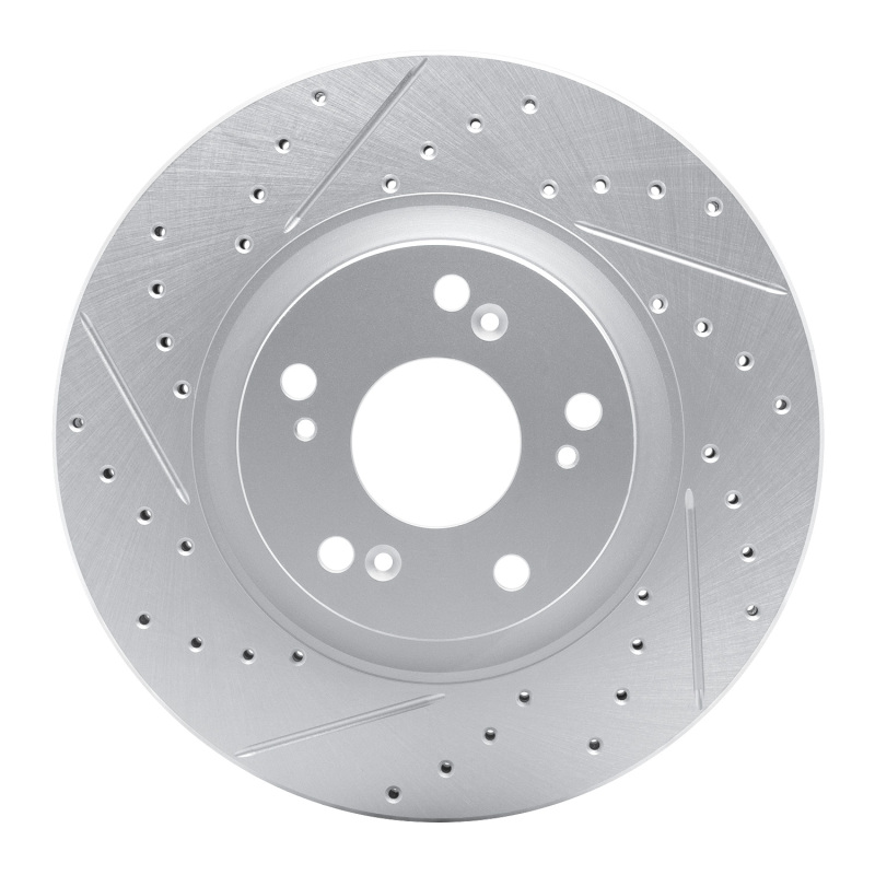 Acura RSX Brake Rotor (1) - Front Left - DFC - Drilled & Slotted Geoperformance - `02-`15