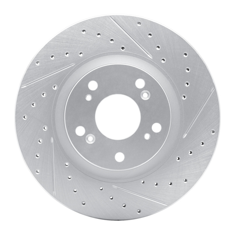 Acura Csx Brake Rotor (1) - Front Right - DFC - Drilled & Slotted Geoperformance - `02-`15