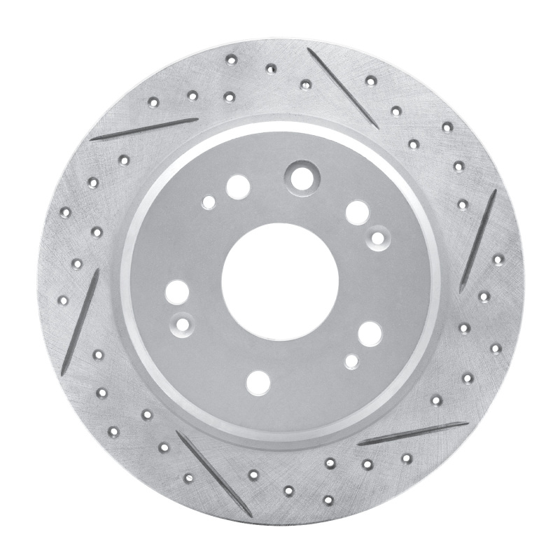 Honda CR-V Brake Rotor (1) - Rear Right - DFC - Geoperformance Drilled & Slotted - `02-`04