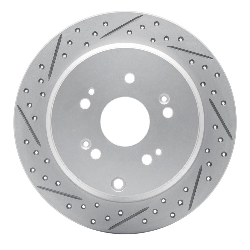 Acura RDX Brake Rotor (1) - Rear Left - DFC - Drilled & Slotted Geoperformance - `05-`18