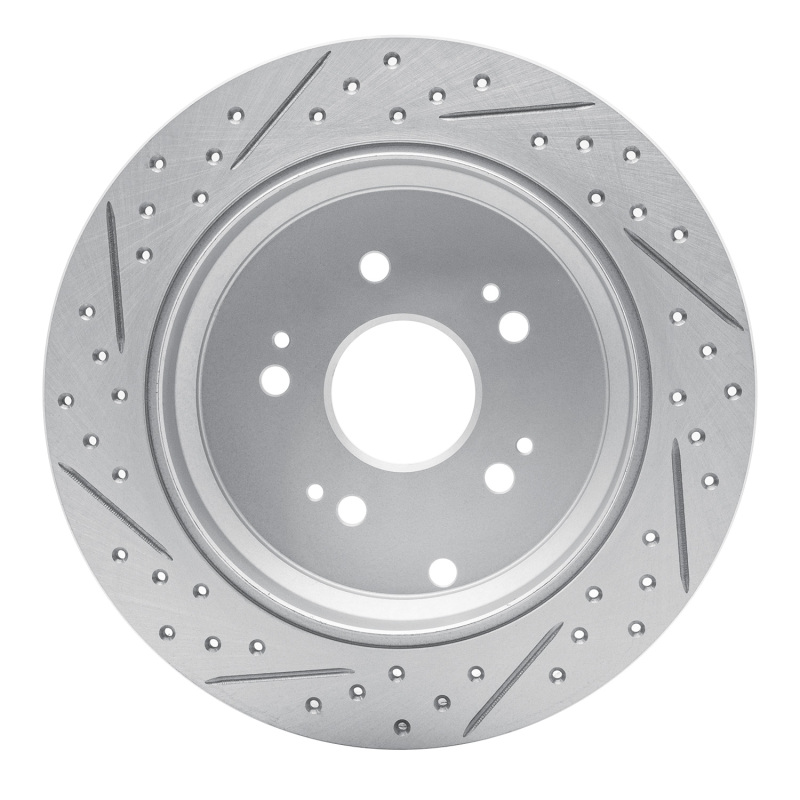 Acura RDX Brake Rotor (1) - Rear Right - DFC - Drilled & Slotted Geoperformance - `05-`18