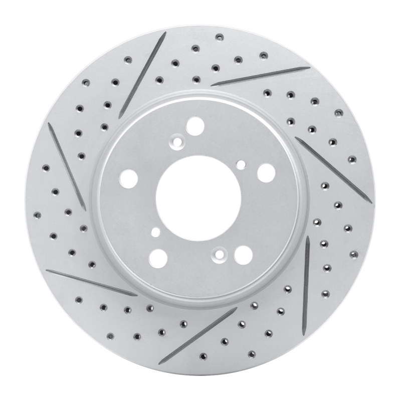 Honda Odyssey Brake Rotor (1) - Front Left - DFC - Geoperformance Drilled & Slotted - `05-`10