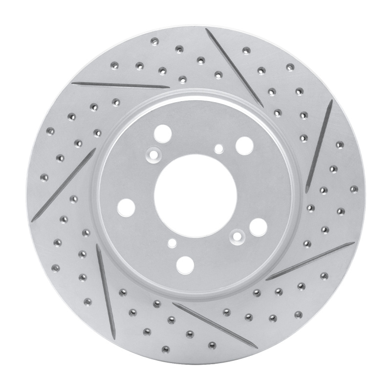 Honda Odyssey Brake Rotor (1) - Front Right - DFC - Geoperformance Drilled & Slotted - `05-`10