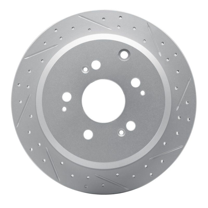 Honda Odyssey Brake Rotor (1) - Rear Right - DFC - Geoperformance Rotor - Drilled and Slotted - `05-`10