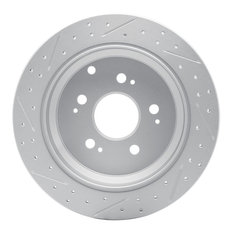 Honda Odyssey Brake Rotor (1) - Rear Right - DFC - Geoperformance Rotor - Drilled and Slotted - `05-`10