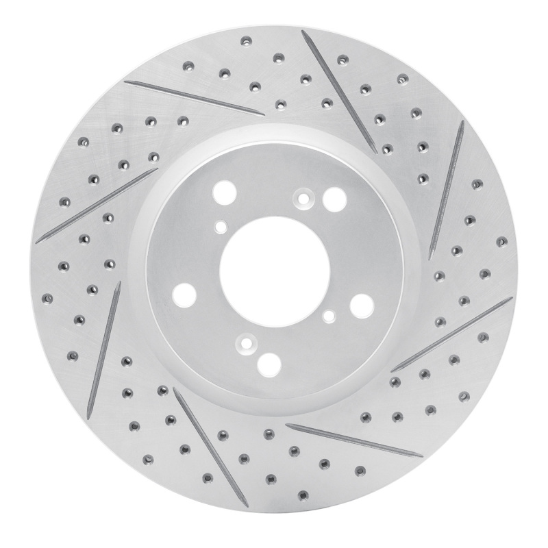 Honda Ridgeline Brake Rotor (1) - Front Right - DFC - Drilled & Slotted Geoperformance - `06-`14
