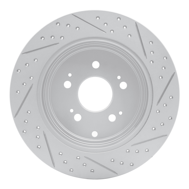 Honda Ridgeline Brake Rotor (1) - Rear Left - DFC - Geoperformance Drilled & Slotted - `06-`14