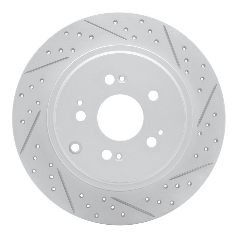 Honda Ridgeline Brake Rotor (1) - Rear Right - DFC - Drilled & Slotted Geoperformance - `06-`14