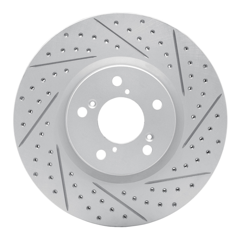 Acura RLX Brake Rotor (1) - Front Right - DFC - Geoperformance Rotors - Drilled and Slotted - `07-`20