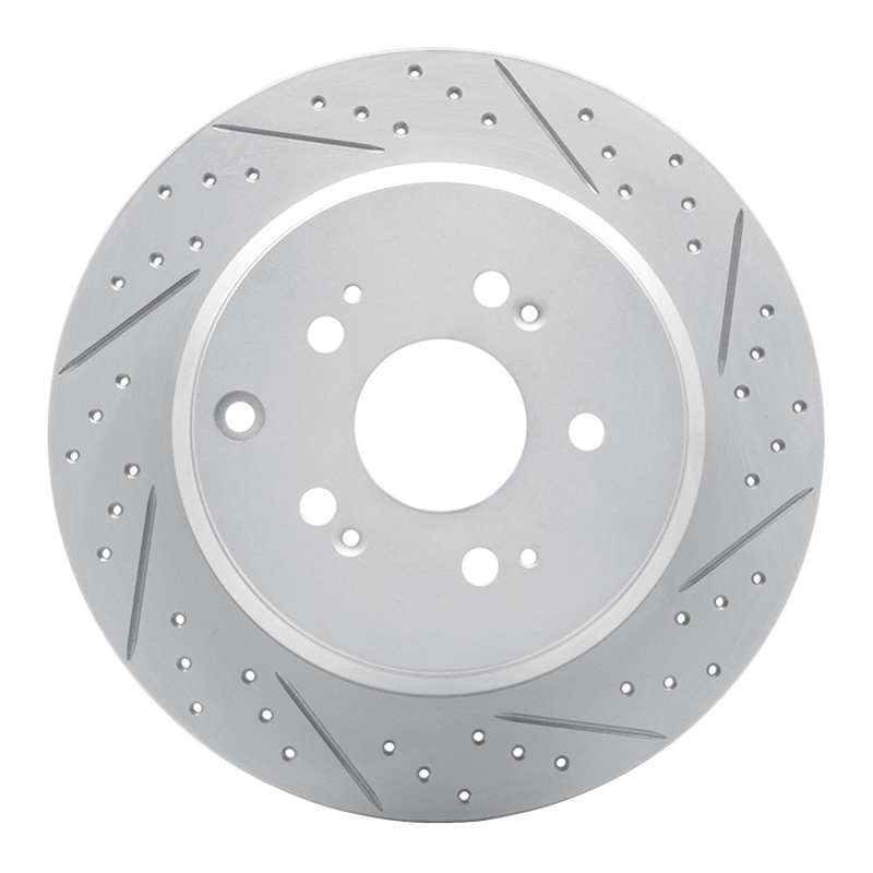 Acura MDX Brake Rotor (1) - Rear Right - DFC - Drilled & Slotted Geoperformance - `07-`17