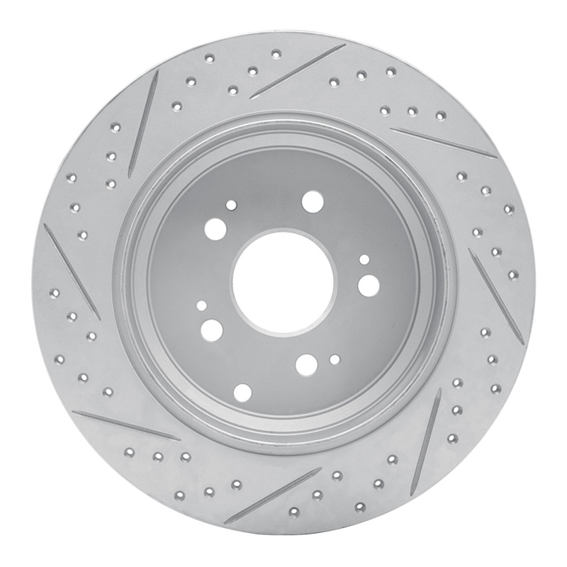 Acura MDX Brake Rotor (1) - Rear Right - DFC - Drilled & Slotted Geoperformance - `07-`17