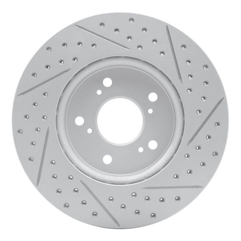 Acura RDX Brake Rotor (1) - Front Left - DFC - Drilled & Slotted Geoperformance - `07-`16