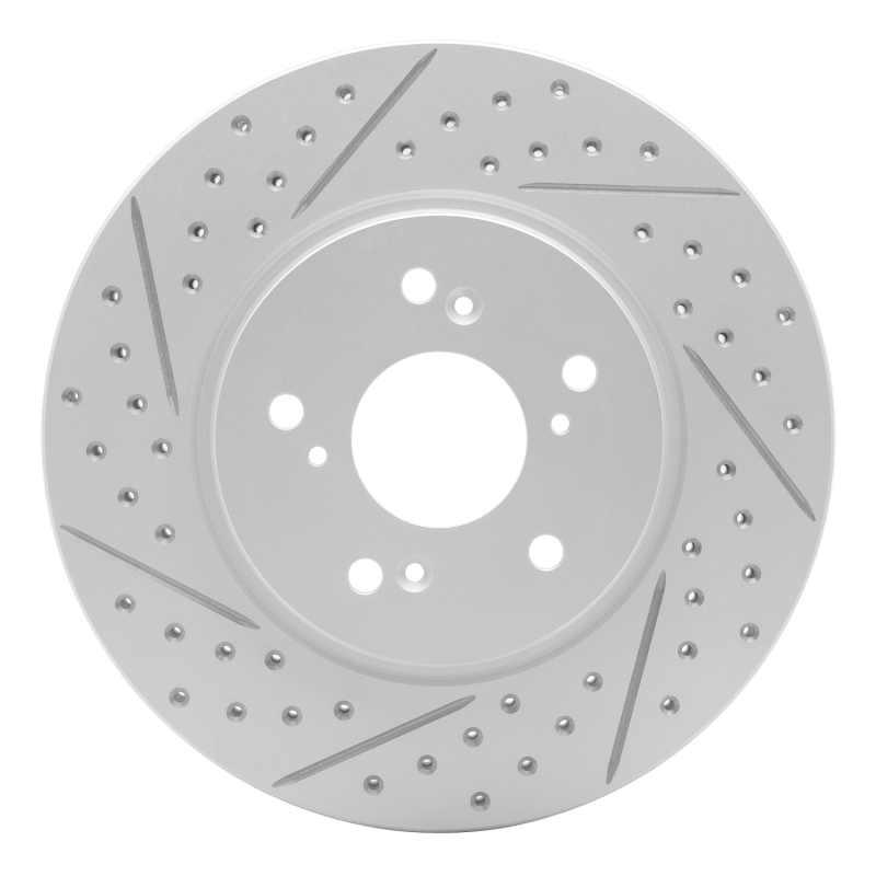 Acura RDX Brake Rotor (1) - Front Left - DFC - Drilled & Slotted Geoperformance - `07-`16