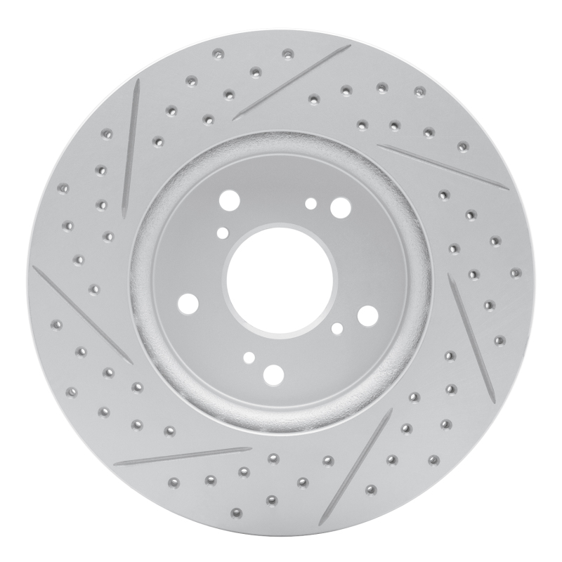 Acura Rdx Brake Rotor (1) - Front Right - DFC - Drilled & Slotted Geoperformance - `07-`16