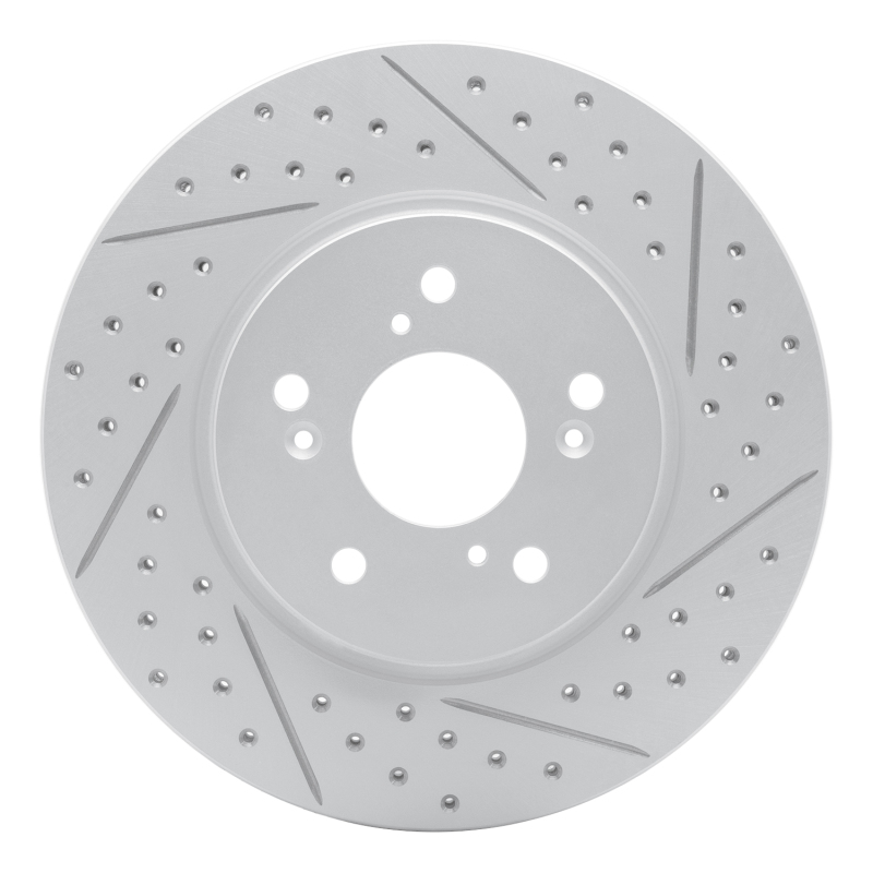 Acura Rdx Brake Rotor (1) - Front Right - DFC - Drilled & Slotted Geoperformance - `07-`16