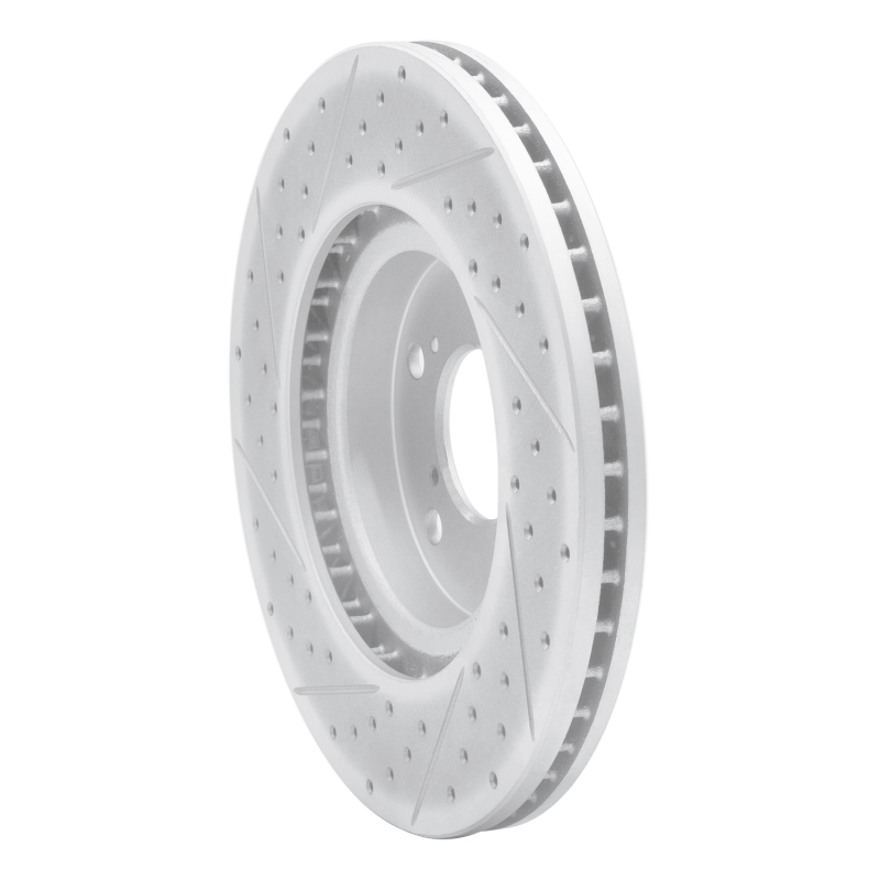 Acura TL Brake Rotor (1) - Front Right - DFC - Drilled & Slotted Geoperformance - `09-`14