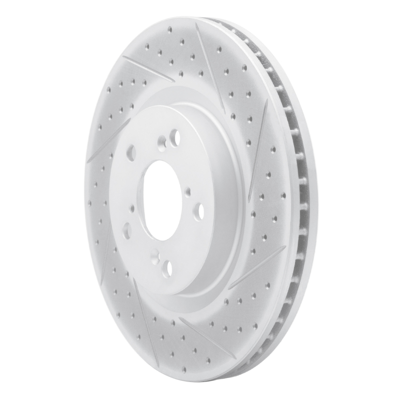 Acura TL Brake Rotor (1) - Front Right - DFC - Drilled & Slotted Geoperformance - `09-`14