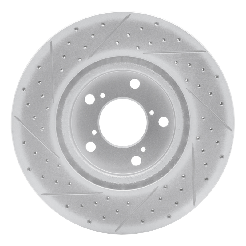 Acura TL Brake Rotor (1) - Front Right - DFC - Drilled & Slotted Geoperformance - `09-`14