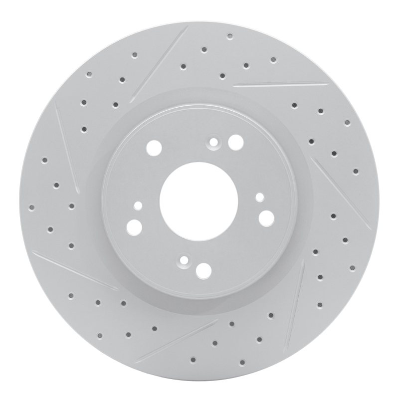 Honda CR-V Brake Rotor (1) - Front Left - DFC - Drilled & Slotted Geoperformance - `12-`16