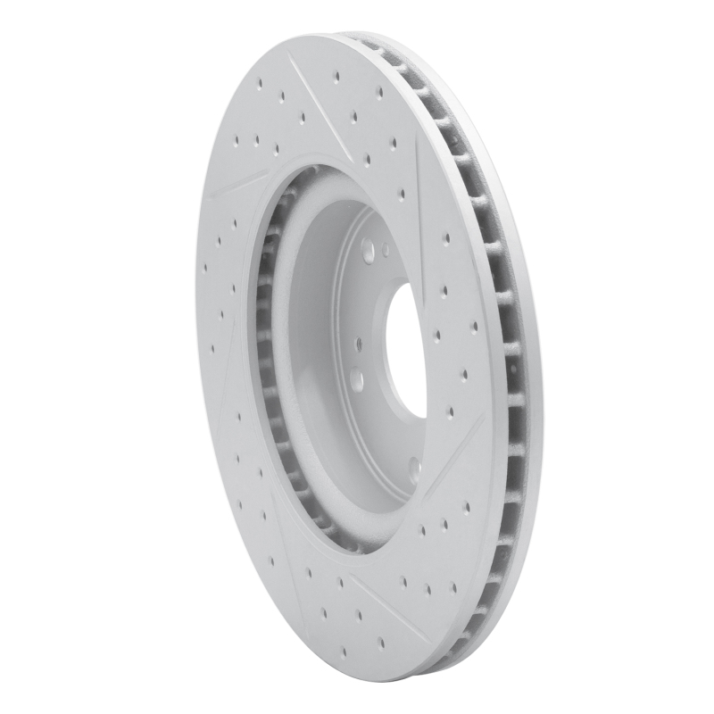 Honda CR-V Brake Rotor (1) - Front Left - DFC - Drilled & Slotted Geoperformance - `12-`16