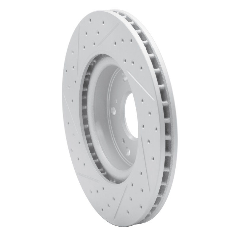 Honda CR-V Brake Rotor (1) - Front Right - DFC - Drilled & Slotted Geoperformance - `12-`16