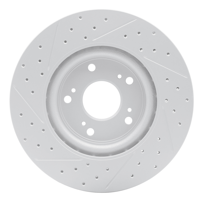 Honda CR-V Brake Rotor (1) - Front Right - DFC - Drilled & Slotted Geoperformance - `12-`16