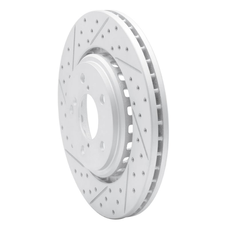 Acura MDX Brake Rotor (1) - Front Left - DFC - Drilled & Slotted Geoperformance - `15-`26