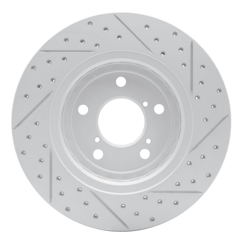 Acura MDX Brake Rotor (1) - Front Left - DFC - Drilled & Slotted Geoperformance - `15-`26