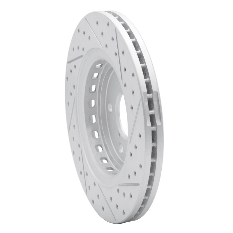 Acura MDX Brake Rotor (1) - Front Left - DFC - Drilled & Slotted Geoperformance - `15-`26