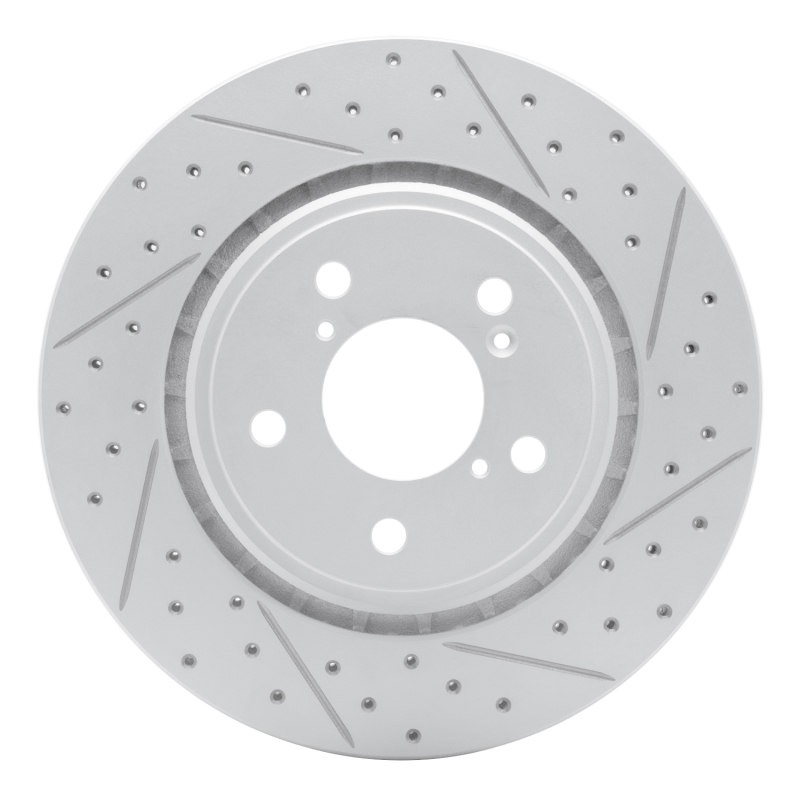 Acura MDX Brake Rotor (1) - Front Right - DFC - Geoperf Drilled & Slotted - `15-`26