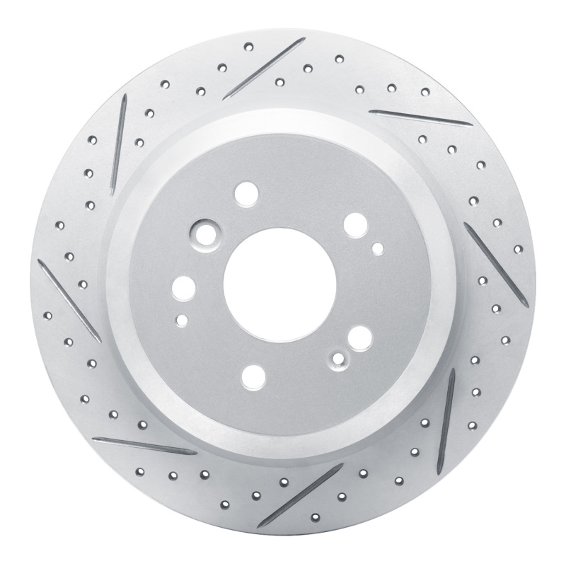 Honda Passport Brake Rotor (1) - Rear Left - DFC - Geoperformance - Drilled & Slotted - `16-`26