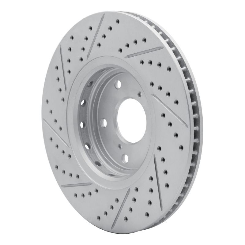 Acura ILX Brake Rotor (1) - Front Right - DFC - Geoperformance Drilled & Slotted - `16-`22
