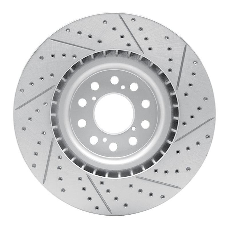 Acura Integra Brake Rotor (1) - Front Left - DFC - Drilled & Slotted Geoperformance - `17-`26
