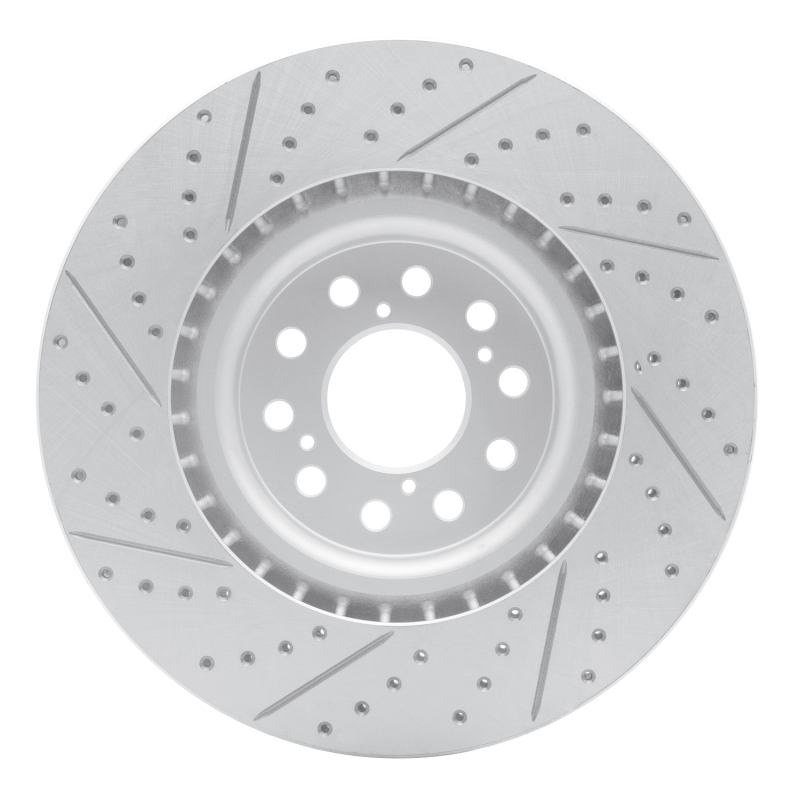 Acura Integra Brake Rotor (1) - Front Right - DFC - Geoperformance Rotor - Drilled & Slotted - `17-`26