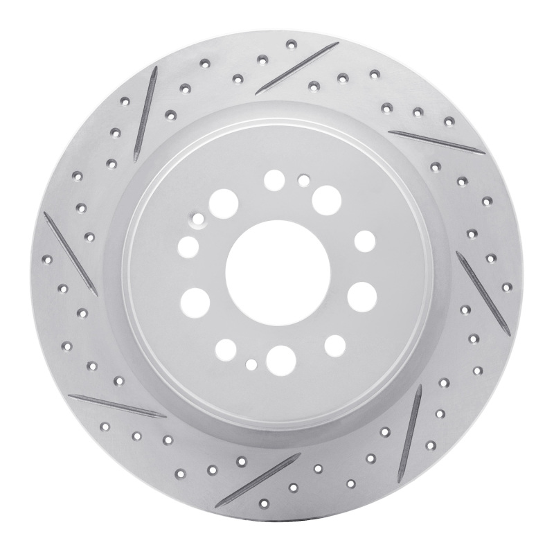 Acura RDX Brake Rotor (1) - Rear Left - DFC - Geoperformance Rotor - Drilled and Slotted - `17-`26