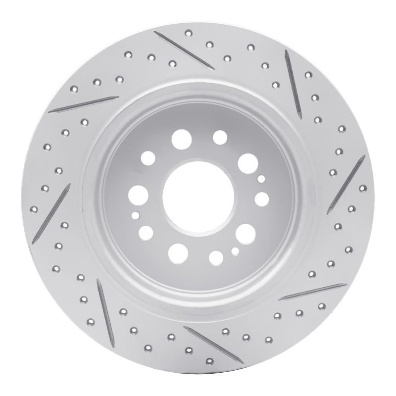 Acura RDX Brake Rotor (1) - Rear Left - DFC - Geoperformance Rotor - Drilled and Slotted - `17-`26