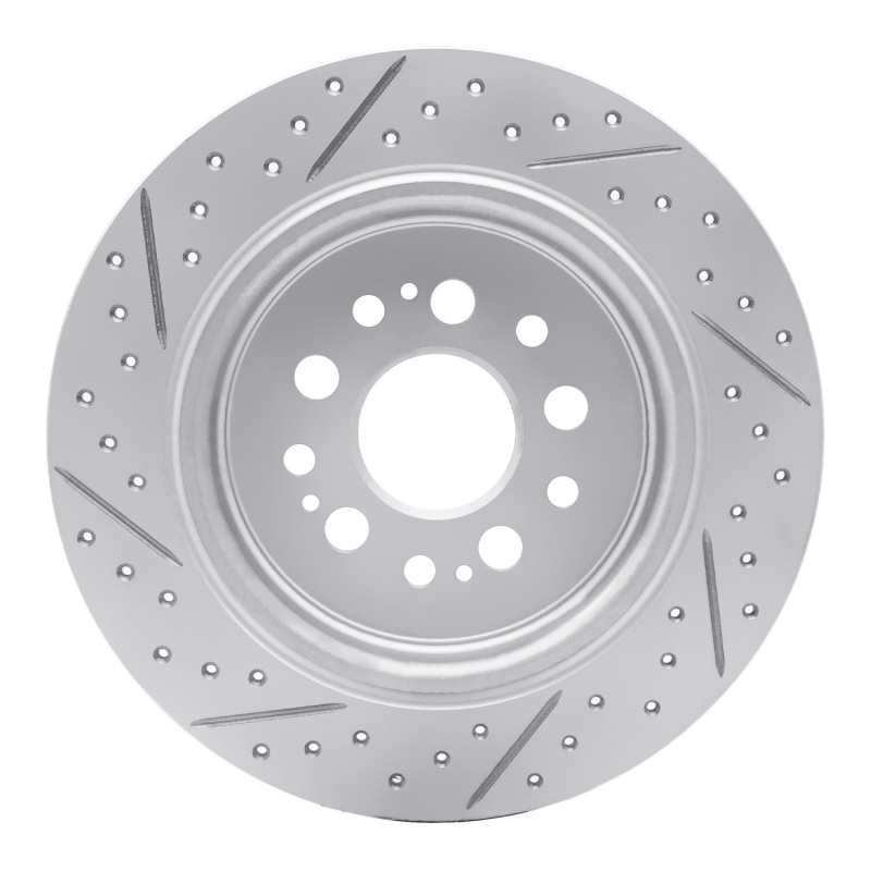 Acura RDX Brake Rotor (1) - Rear Right - DFC - Drilled & Slotted Geoperformance - `17-`26
