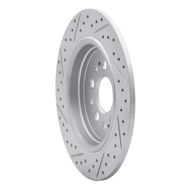 Acura RDX Brake Rotor (1) - Rear Right - DFC - Drilled & Slotted Geoperformance - `17-`26